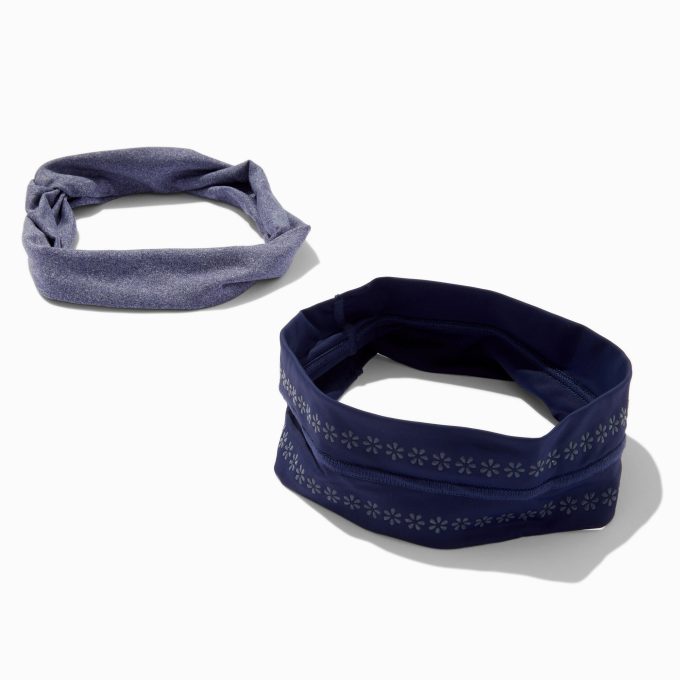 Gray & Blue Athletic Headwraps - 2 Pack