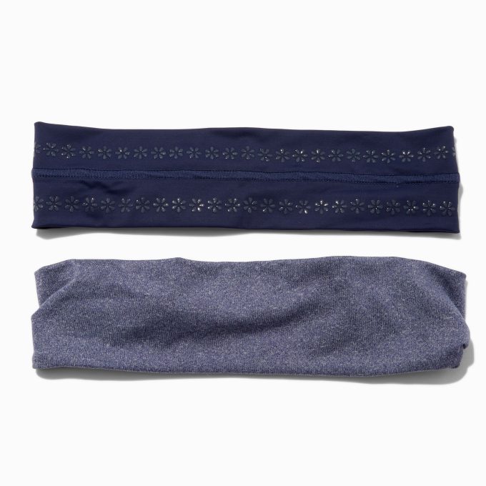 Gray & Blue Athletic Headwraps - 2 Pack