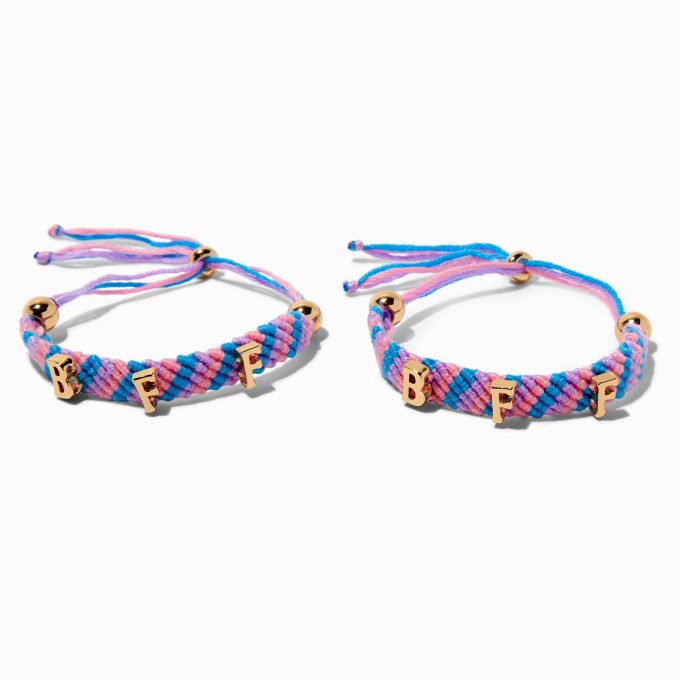 Best Friends Woven Adjustable Bracelets - 2 Pack