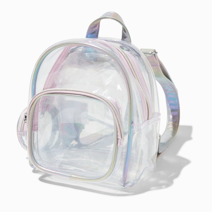 Clear Holographic Small Backpack