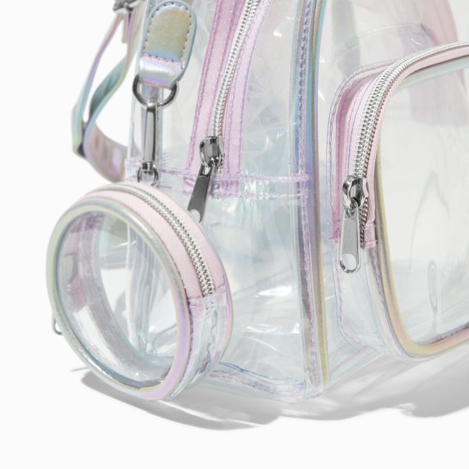 Clear Holographic Small Backpack