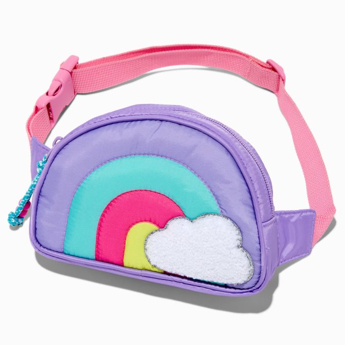 Claire's Club Puffy Rainbow Belt Bag