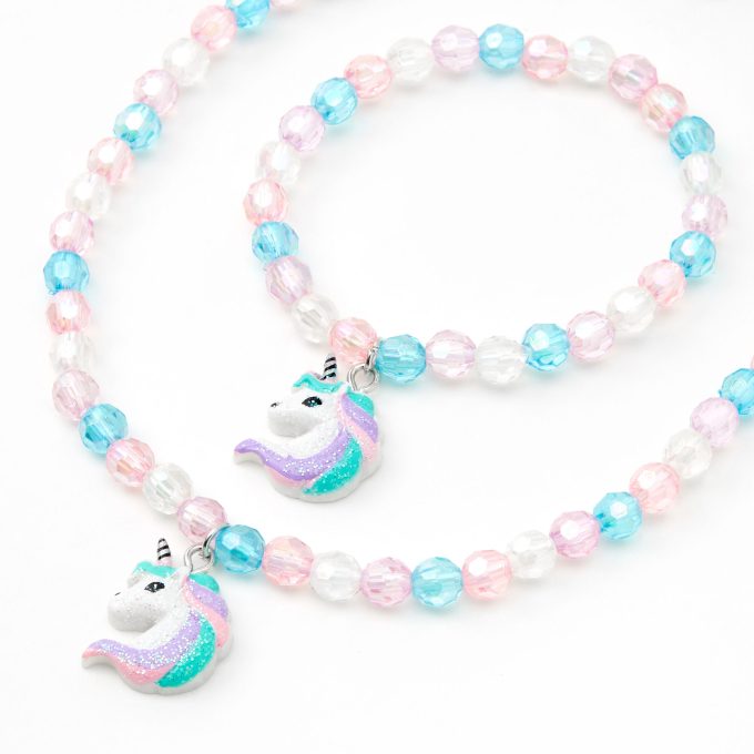 Claire's Club Lilac Unicorn Beaded Jewelry Set - 2 Pack