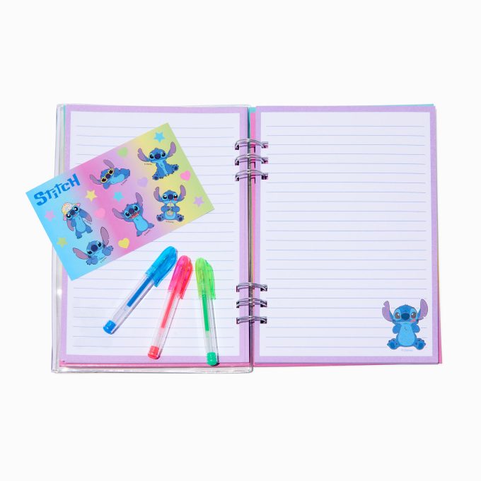 Disney Stitch Claire's Exclusive Summer Spiral Notebook & Stationery Set