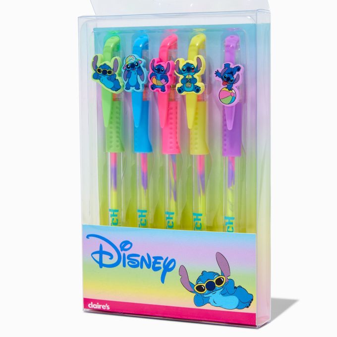 Disney Stitch Claire's Exclusive Summer Gel Pen Set - 5 Pack