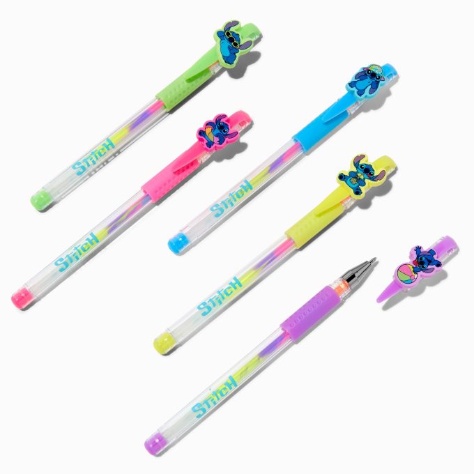 Disney Stitch Claire's Exclusive Summer Gel Pen Set - 5 Pack