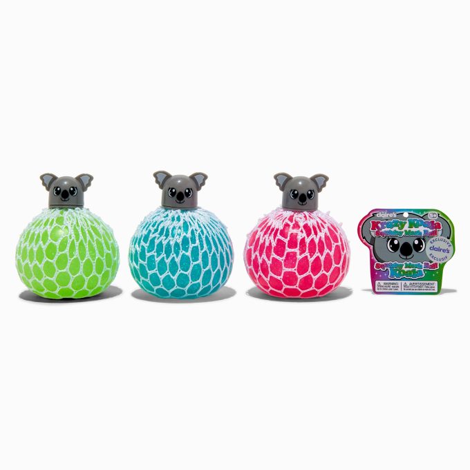 Claire's Exclusive Krazy Koala Squishy Mesh Ball Keychain Fidget Toy - Styles Vary