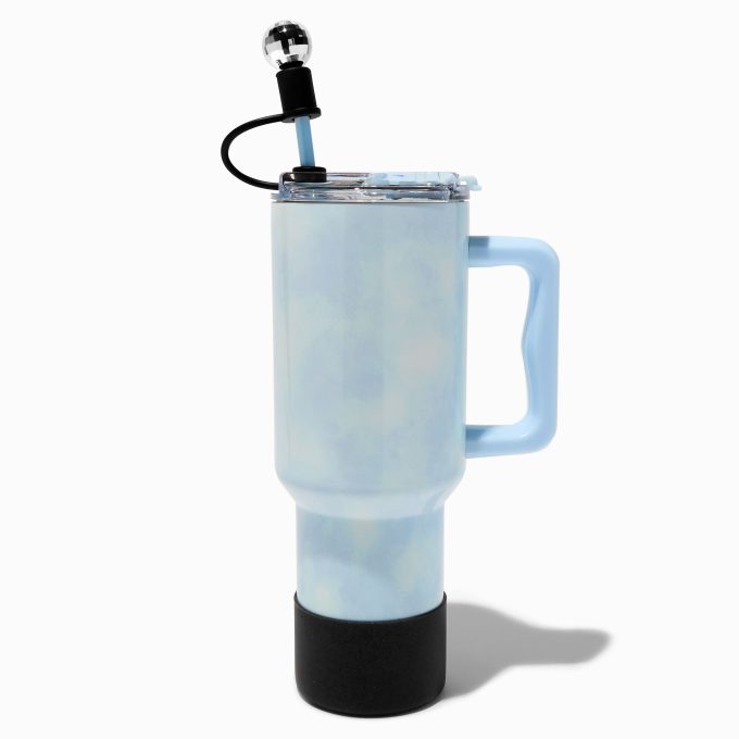 Black Boot & Disco Ball Straw Cover Water Bottle Set - 2 Pack