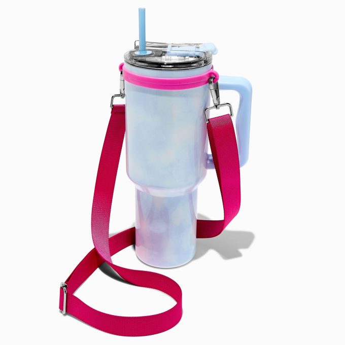 Hot Pink Crossbody Water Bottle Strap