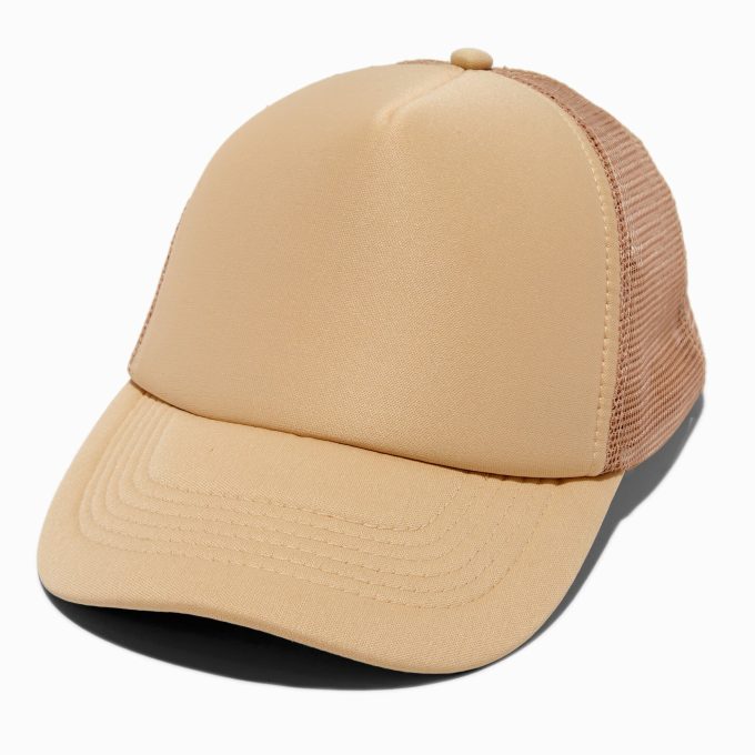 DIY Tan Trucker-Style Hat
