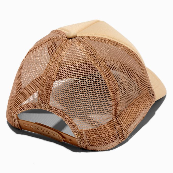 DIY Tan Trucker-Style Hat