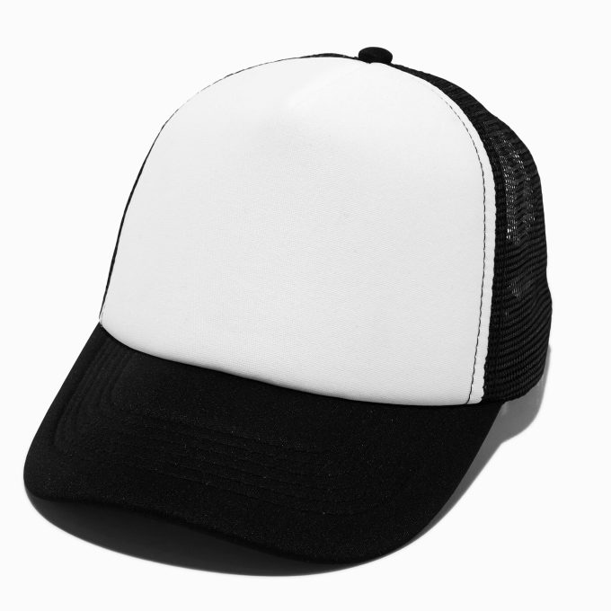 DIY Black Trucker-Style Hat