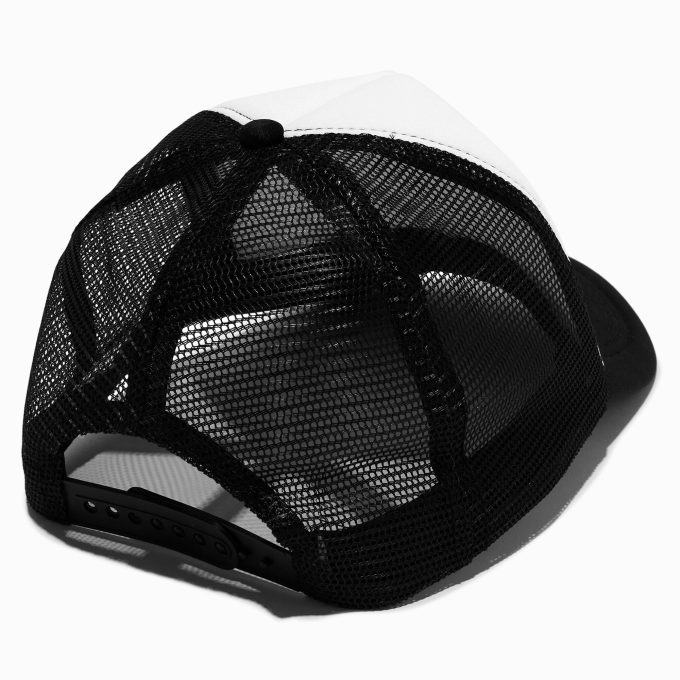 DIY Black Trucker-Style Hat