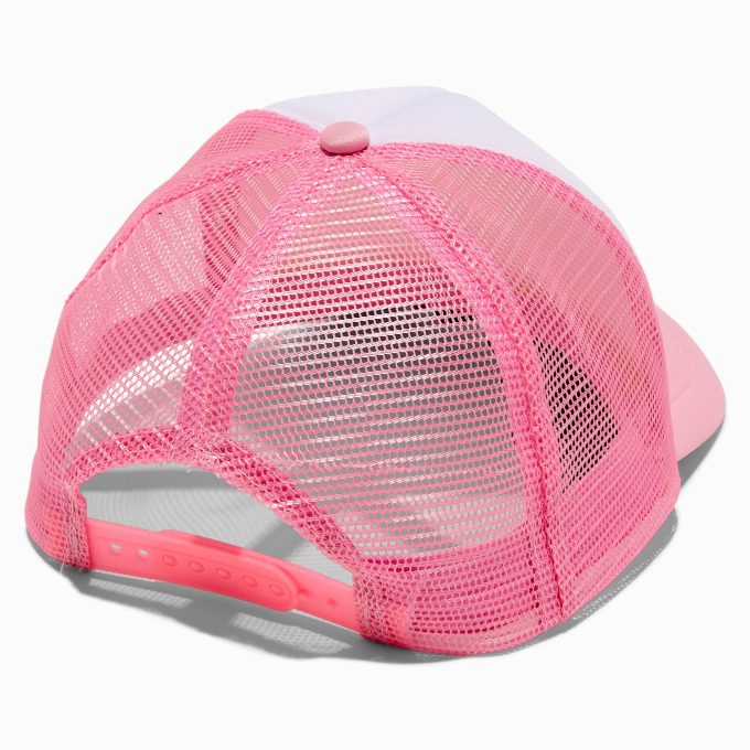 DIY Pink Trucker-Style Hat