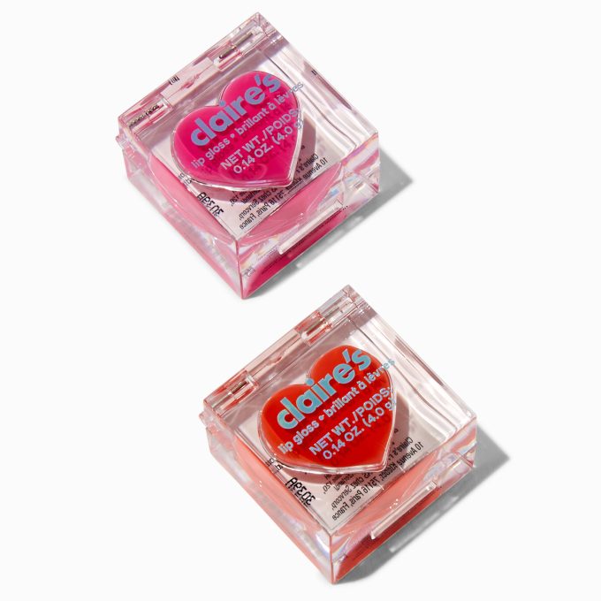 Hot Pink & Coral Ornament Lip Balm Set - 2 Pack