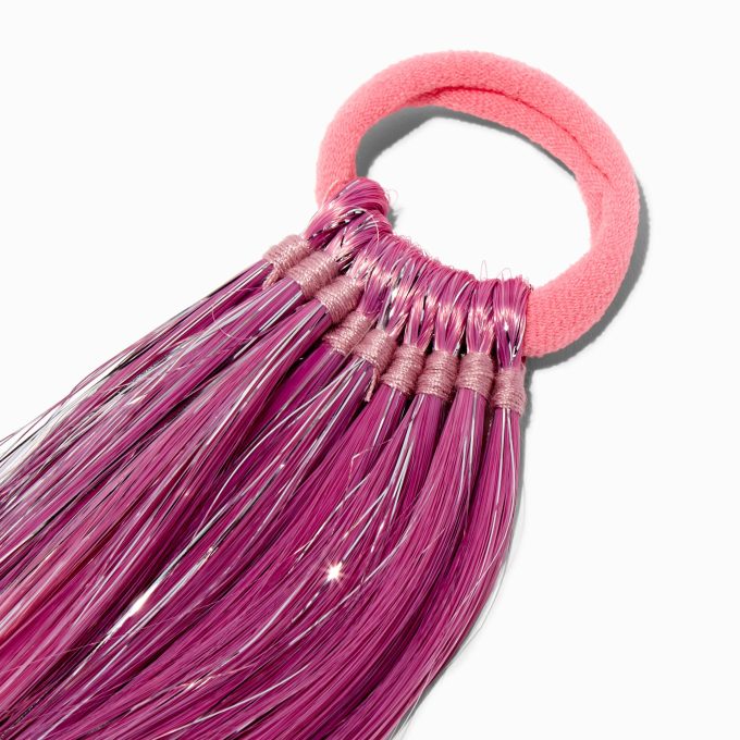 Purple, Mint, & Tinsel Ombré Faux Hair Tie