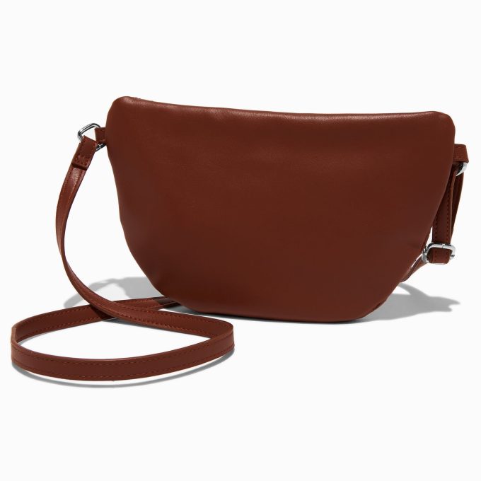 Brown Woven Belt Bag