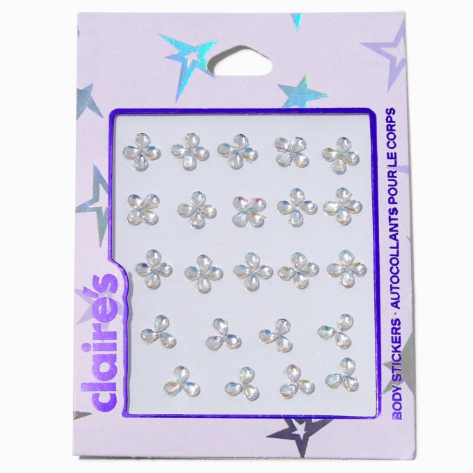 Mini Iridescent Flowers Body Gems