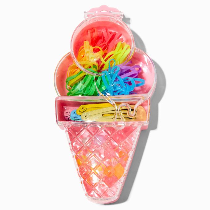 Claire's Club Ice Cream Hair Tie Set