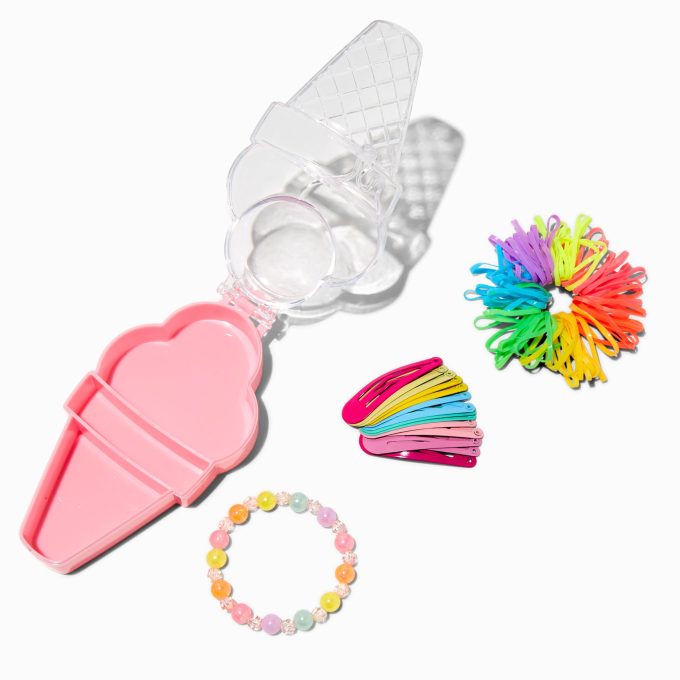 Claire's Club Ice Cream Hair Tie Set