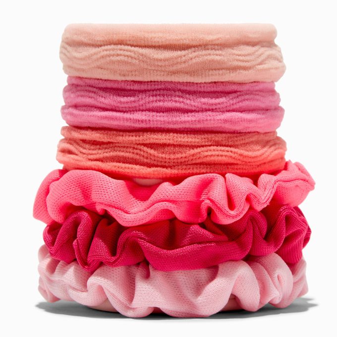 Claire's Club Pink Hair Bow & Hair Tie Set - 9 Pack
