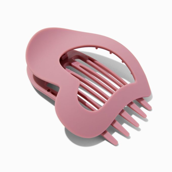 Mauve Heart Yoga Hair Claw