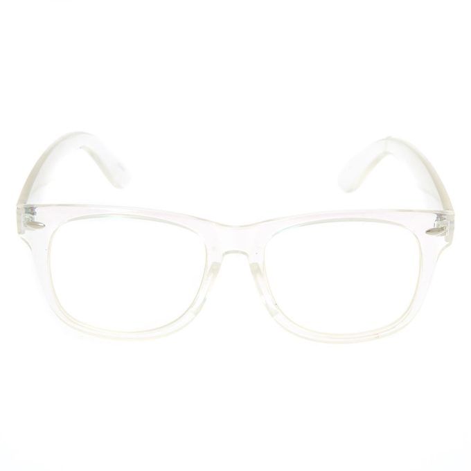 Holographic Retro Clear Lens Frames
