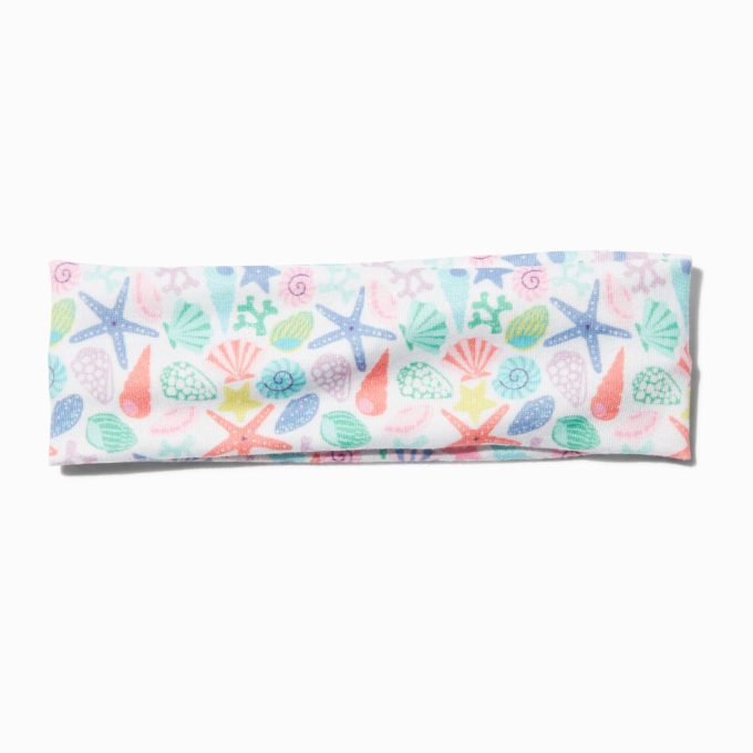 Claire's Club Seashell Printed Headwrap