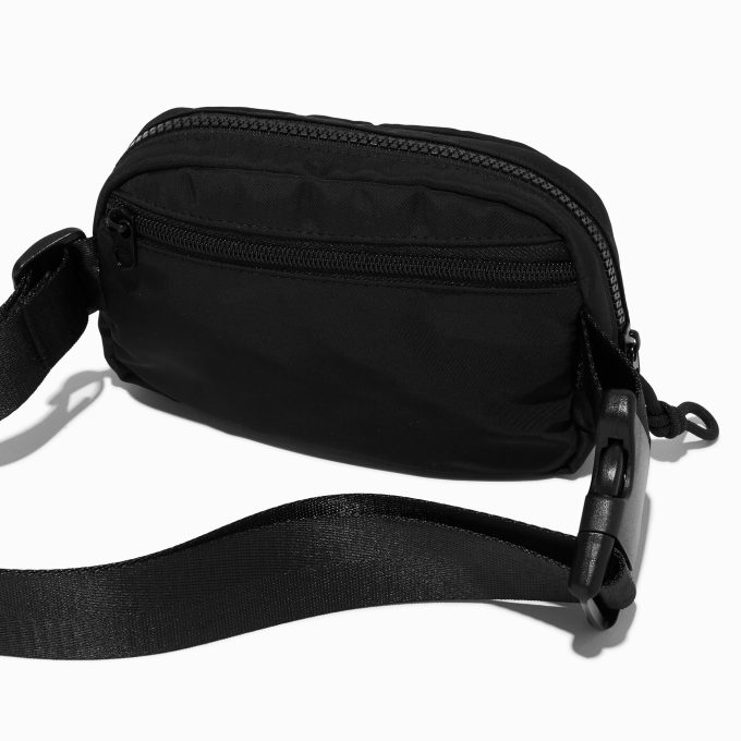 Black Nylon Belt Bag