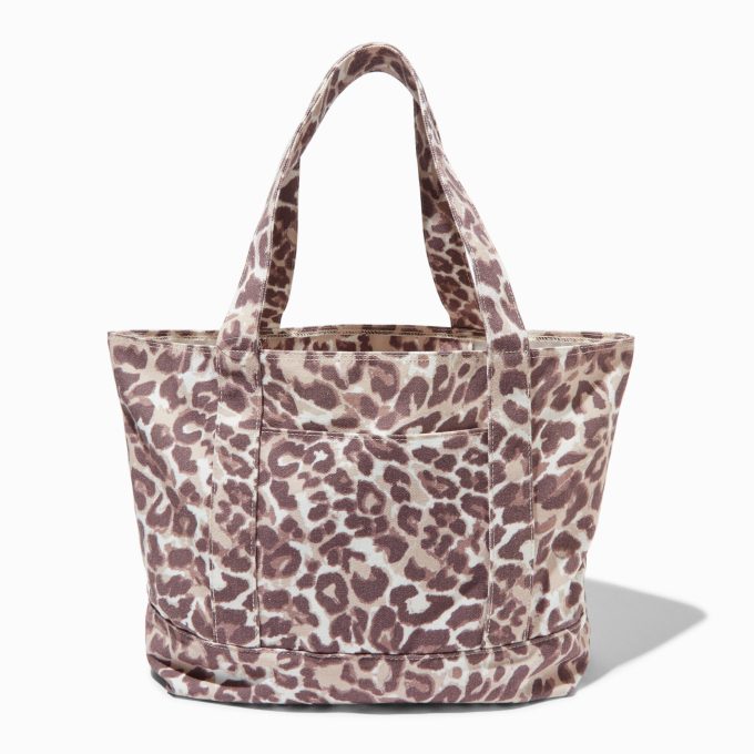 Leopard Print Oversized Tote Bag