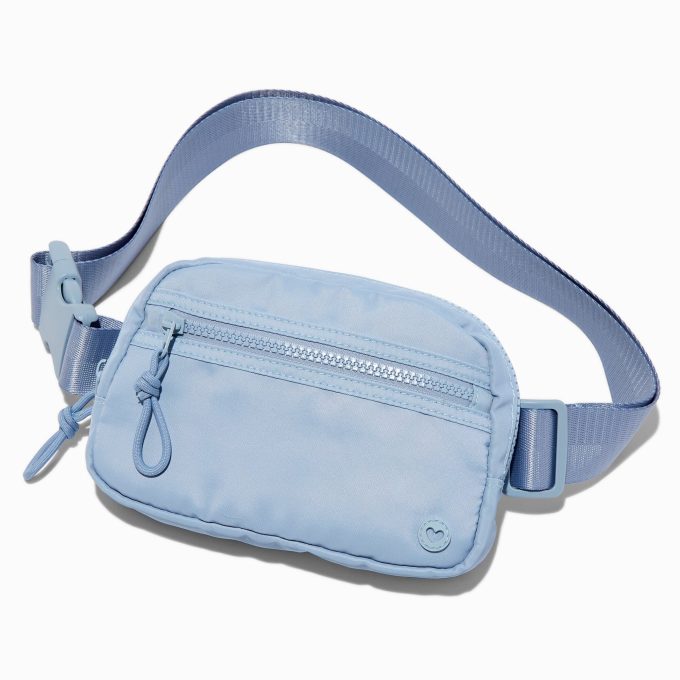 Blue Nylon Belt Bag