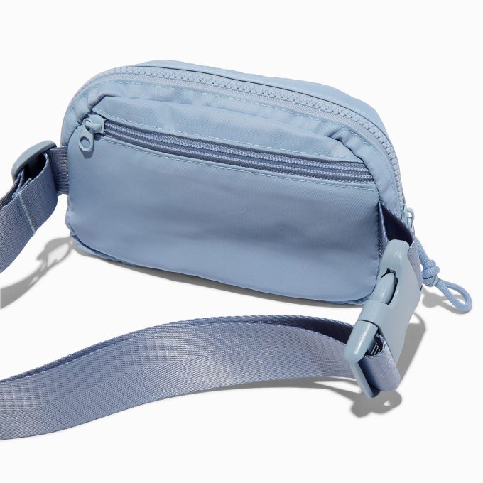 Blue Nylon Belt Bag