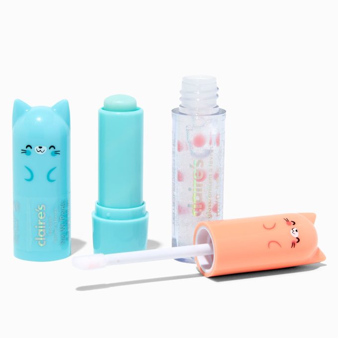 Cat Lip Gloss & Balm Set - 2 Pack