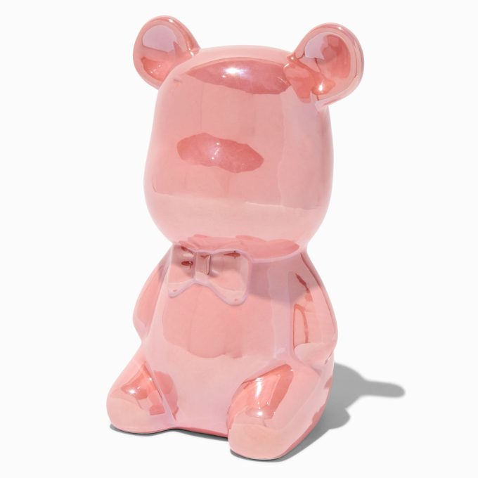 Pink Bear Coin Bank
