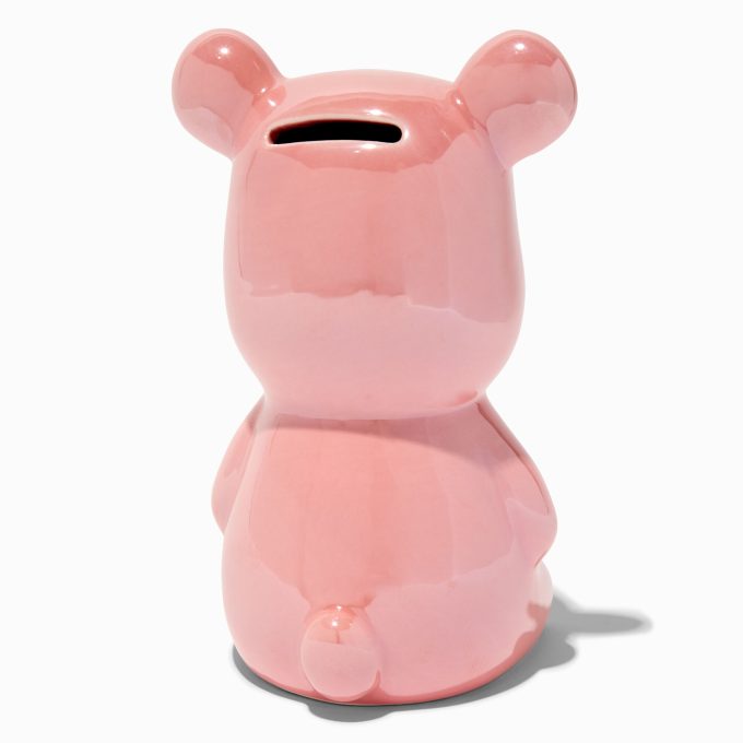 Pink Bear Coin Bank