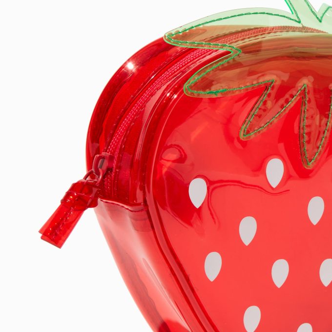 Strawberry Transparent Makeup Bag