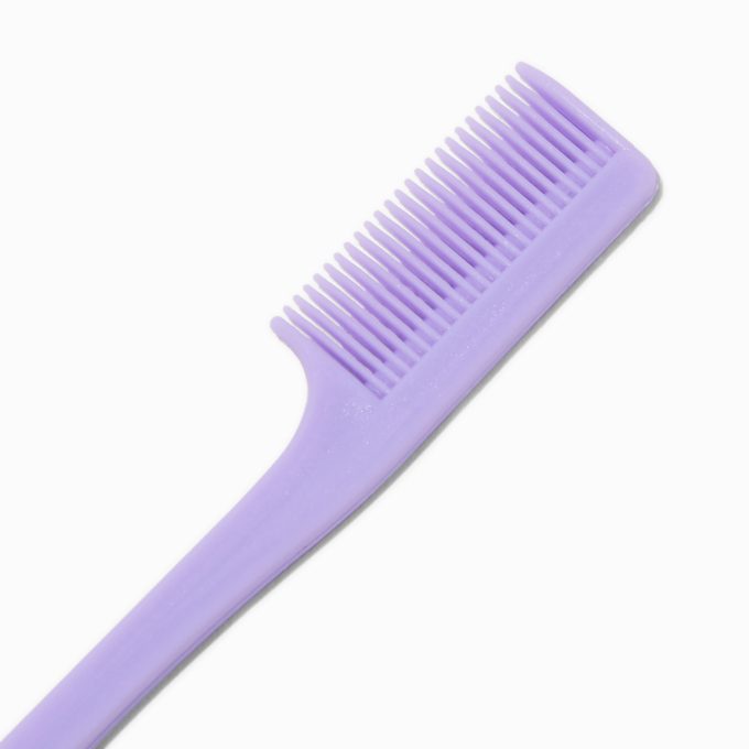 Purple Dual-Ended Edge & Smoothing Hair Brush