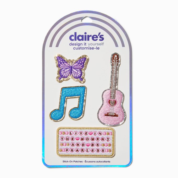 DIY Music Stick-On Patches - 3 Pack