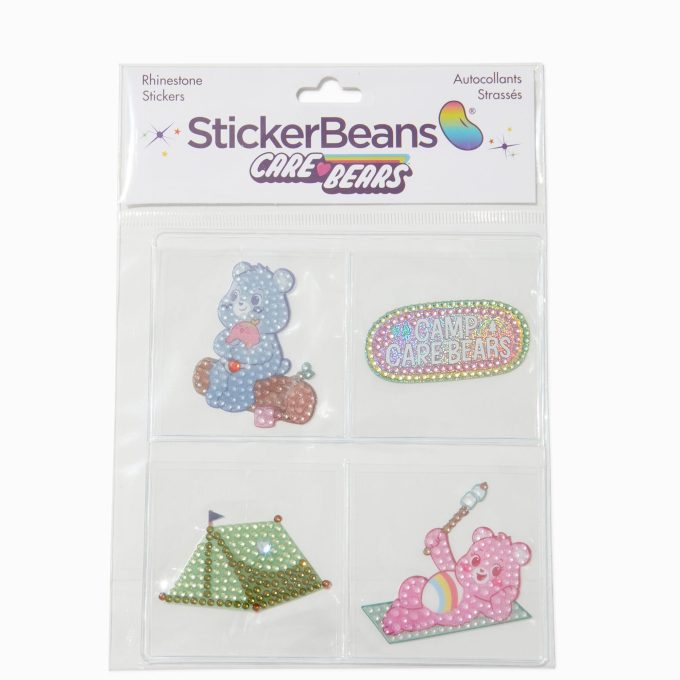 StickerBeans® x Care Bears™ Camping Rhinestone Sticker Set - 4 Pack