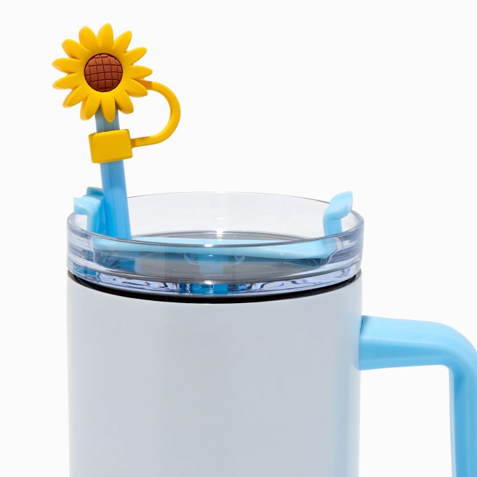 Rainbow & Sunflower Straw Covers - 2 Pack