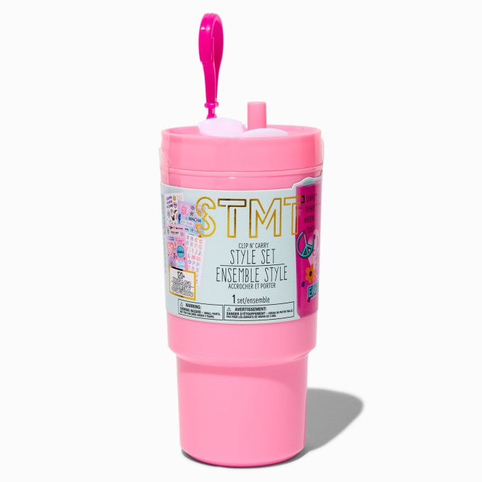 STMT™ Pink Tumbler Clip N' Carry Style Set