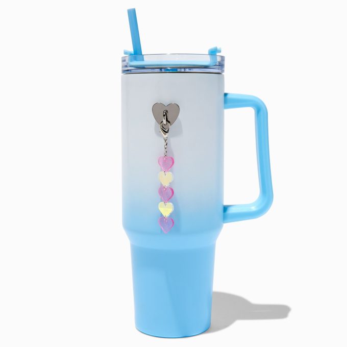 Pastel Hearts Sticker Tumbler Charm