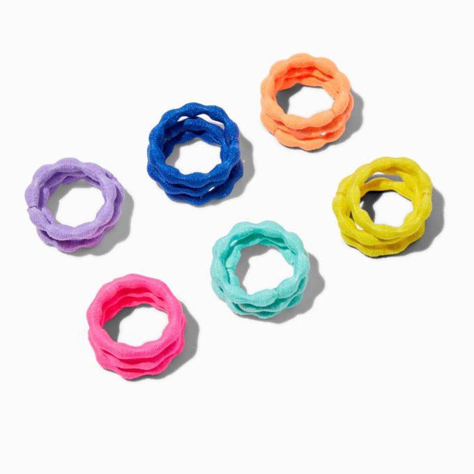 Claire's Club Rainbow Bubble Mini Hair Ties - 18 Pack