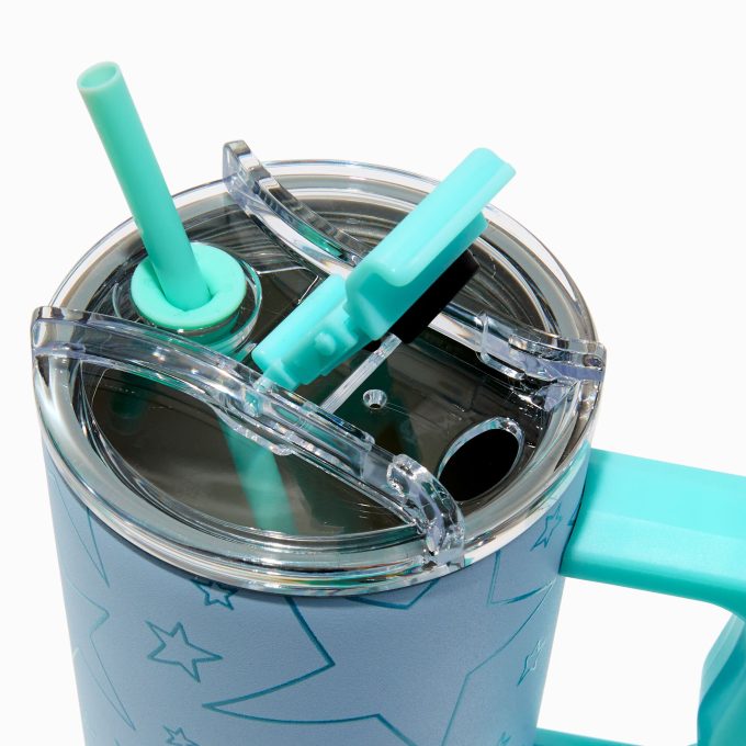 Blue Star Stainless Steel Handled Tumbler