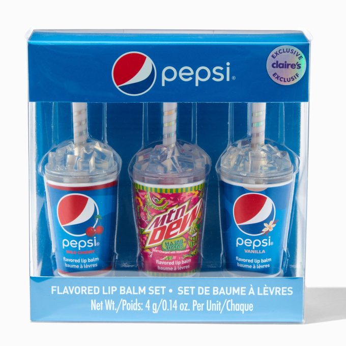 Pepsi® Claire's Exclusive Flavored Lip Balm Set - 3 Pack
