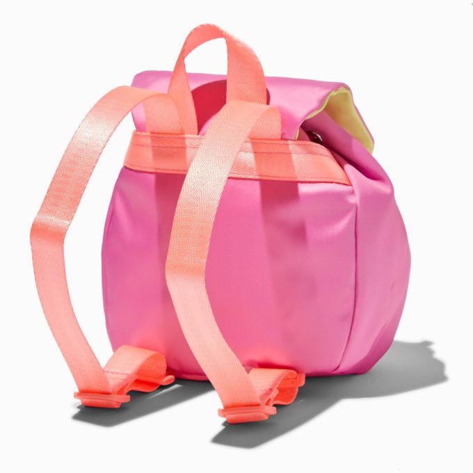 Pink Colorblock Small Backpack