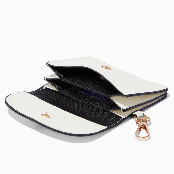 Black Heart White Card Case
