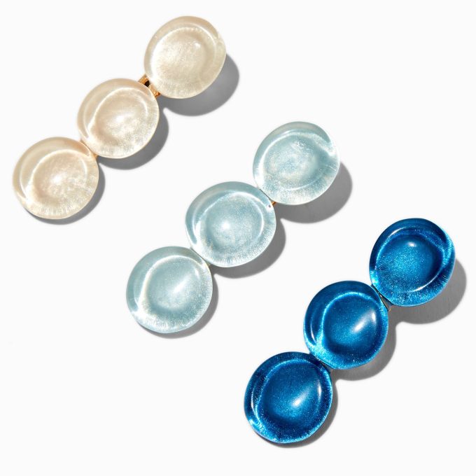 Beach Stones Hair Clips - 3 Pack