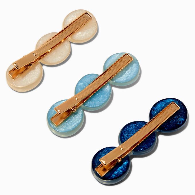 Beach Stones Hair Clips - 3 Pack