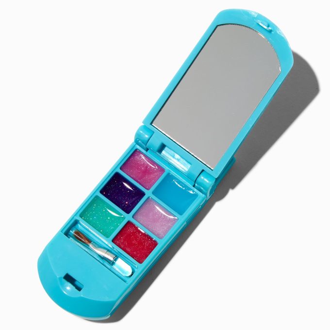 Claire's Club Blue Butterfly Bling Flip Phone Lip Gloss Set